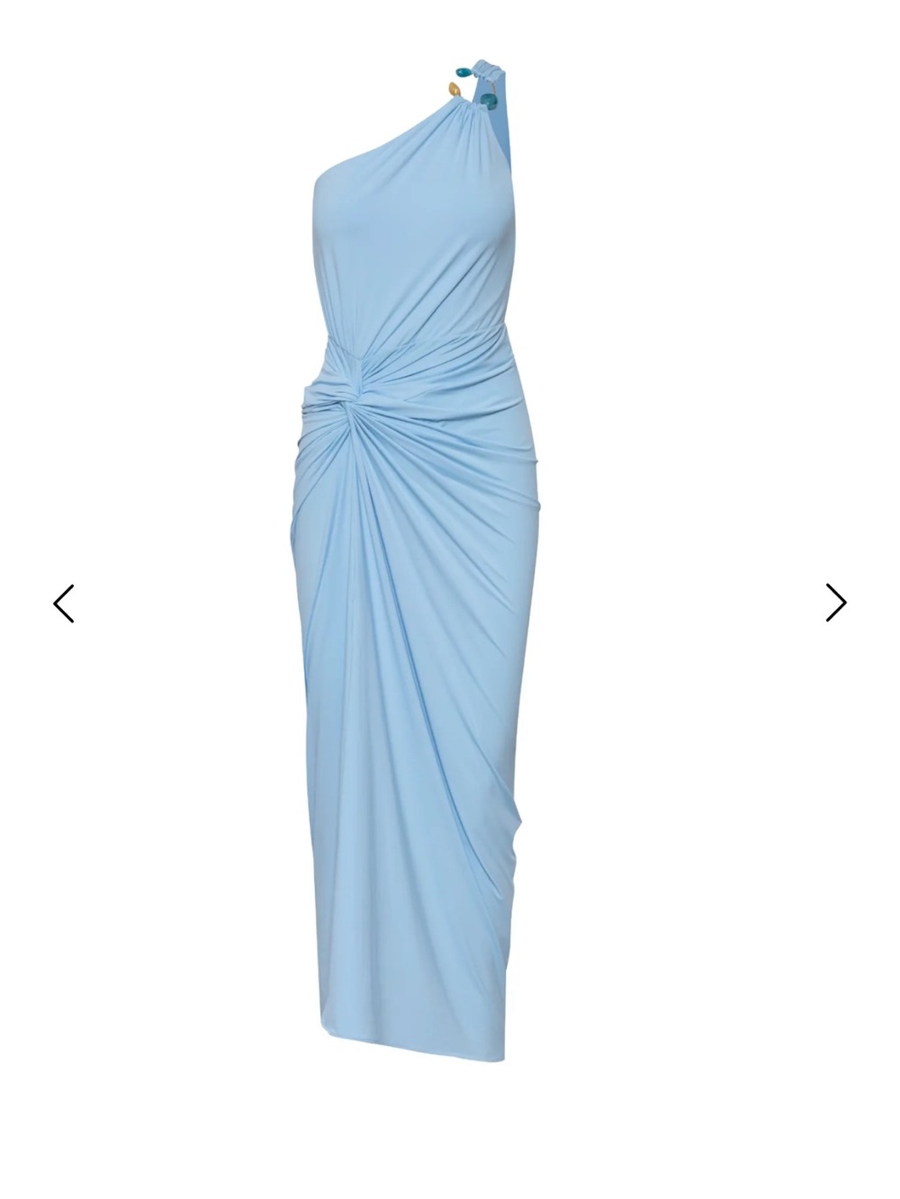 Baobab Collection One-Shoulder Sky Blue Maxi Dress - Picture 2 of 6